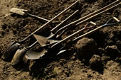 Tools used at the dig.